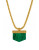 Cc Skye Pietersite Stone Necklace - GREEN