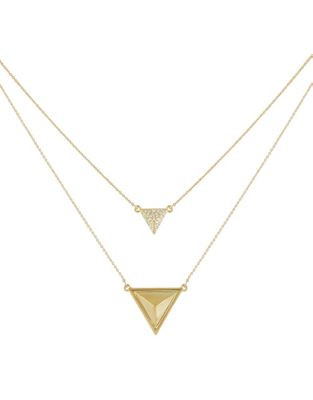 House Of Harlow 1960 Temple Coned Pendant Necklace - GOLD