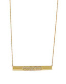 House Of Harlow 1960 Modern Revival Bar Necklace - GOLD