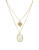 Kensie Layered Filigree Necklace - TWO TONE