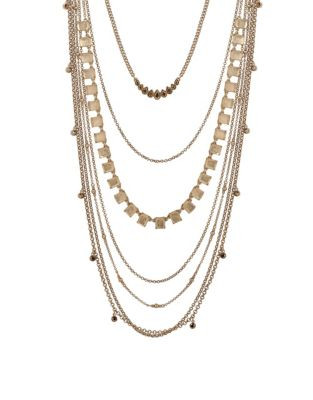 Lucky Brand Goldtone Layer Necklace - GOLD