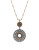Lucky Brand Tribal Pendant Necklace - TWO TONE