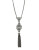 R.J. Graziano Crystal Knot And Tassel Necklace - SILVER