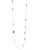 Kenneth Cole New York Silver Circle Long Illusion Necklace - SILVER