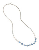 Kenneth Cole New York Moonstone Eclipse Mixed Stone and Bead Long Necklace - BLUE