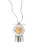 Gerard Yosca Fringed Floral Pendant Necklace - TWO TONE