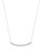 Kenneth Cole New York Pave U Bar Necklace - SILVER