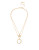 Kenneth Cole New York Pavé Circle Double-Strand Pendant Necklace - GOLD