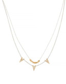 Kenneth Cole New York Pavé Double-Chain Necklace - CRYS/GOLD