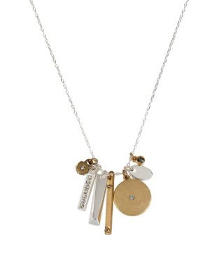 Kenneth Cole New York Pave Two-Tone Mixed Charm Pendant Necklace - GOLD