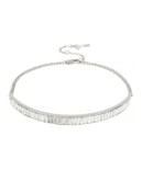 Kenneth Cole New York Baguette Rim Choker Necklace - WHITE