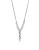Kenneth Cole New York Baguette Stone Y-Necklace - WHITE