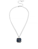 Kenneth Cole New York Sprinkled Stone Pendant Necklace - BLUE