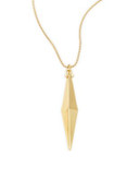 Trina Turk Slim Pyramid Pendant Necklace - GOLD