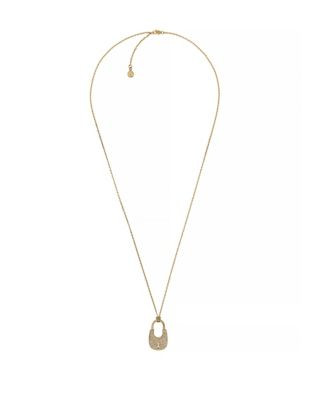 Michael Kors Heritage Padlock Pendant Necklace - GOLD