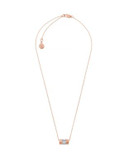 Michael Kors Park Avenue Baguette Pendant Necklace - PINK
