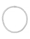 Michael Kors Park Avenue Faceted Stone Tennis Necklace - SILVER
