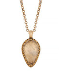 Lucky Brand Goldtone Teardrop Pendant Necklace - GOLD