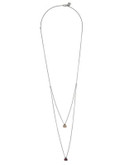 Uno De 50 Layered Crystal Necklace - ROSE GOLD