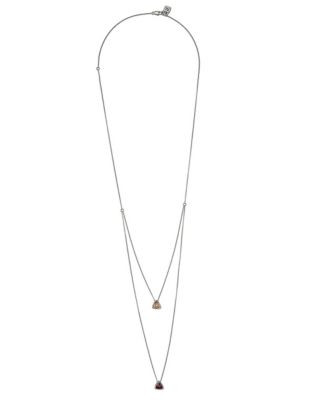 Uno De 50 Layered Crystal Necklace - ROSE GOLD