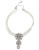 Betsey Johnson Something New Crystal Frontal Faux Pearl Necklace - CRYSTAL