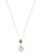 Betsey Johnson All That Glitters Pave Skull and Crystal Teardrop Pendant Necklace - GOLD