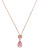 Betsey Johnson All That Glitters Pave Heart and Crystal Teardrop Pendant Necklace - PINK