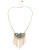 Betsey Johnson Weave and Sew Woven Mixed Multi Coloured Bead and Flower Fringe Frontal Necklace - MULTI COLOURED