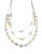 Jones New York Long Layered Textured Necklace - TWO TONE
