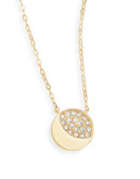 Nadri Pave Eclipse Necklace - GOLD