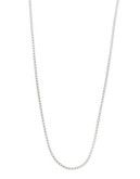 Expression 20" Sterling Silver Box Chain Necklace - SILVER - 20