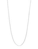 Expression 16" Sterling Silver Mini Box Chain Necklace - SILVER - 16