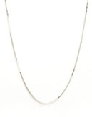 Expression 18 Inch Sterling Silver Box Chain Necklace - SILVER - 18
