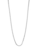 Expression 24" Sterling Silver Popcorn Chain Necklace - SILVER