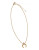 Rachel Zoe Safari Crescent Pendant Gold Plated Pendant Necklace - GOLD