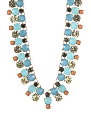 R.J. Graziano Statement Collar Necklace - BLUE