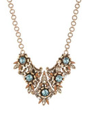 R.J. Graziano Floral Statement Necklace - BLUE