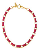 Diane Von Furstenberg Love Links Metal Necklace - PINK