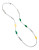 Robert Lee Morris Soho Molten Metal Plastic Necklace - MULTI COLOURED