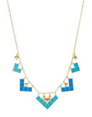 Trina Turk Mosaic Collar Necklace - BLUE