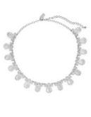 Kate Spade New York Teardrop Gemstone Collar Necklace - SILVER