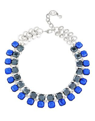 Haskell Purple Label Tribal Glam Metal Necklace - BLUE