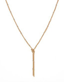 Expression Fringe Chain Station Necklace - GOLD