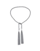 Guess Tassel Rope Necklace - SILVER