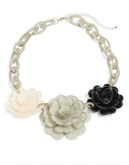 Expression Multi-Coloured Floral Necklace - ASSORTED