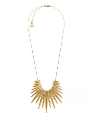 Michael Kors Matchstick Spike Statement Necklace - GOLD