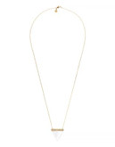 Michael Kors Goldtone Long Triangle Pendant Necklace - GOLD