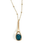 Expression Station Cage Pendant Necklace - BLUE