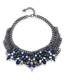 Guess High On Glitz Statement Necklace - BLUE