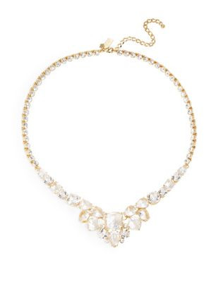 Kate Spade New York Make Me Blush Crystal Pendant Necklace - GOLD